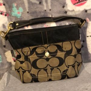 Coach gray handbag